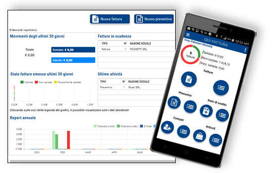 Qui Fattura - Web App - Cruscotti e reportistica